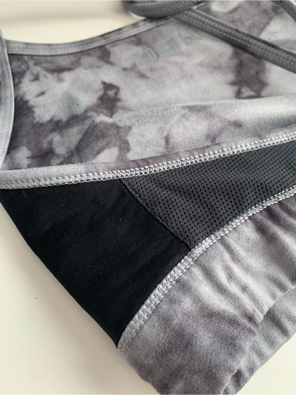 NOBULL Gray Tie-Dye High-Neck Sports Bra - Picture 7 of 7